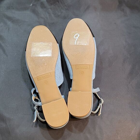 BRAND NEW TOP MODA SLINGBACK LOW BLOCK-HEEL ADJUSTABLE BUCKLE SHOE G1 - Picture 14 of 14